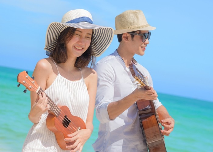 couple on beach